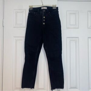 Abercrombie The Skinny High Rise Ankle Black